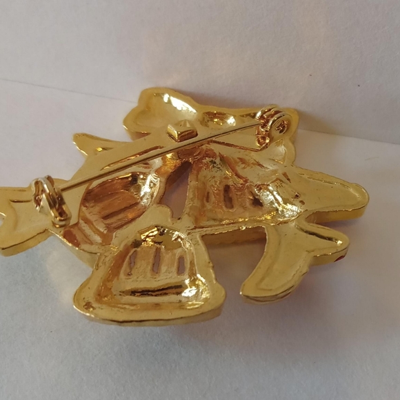 Vintage pin, brooch. Christmas bells. - Picture 2 of 8